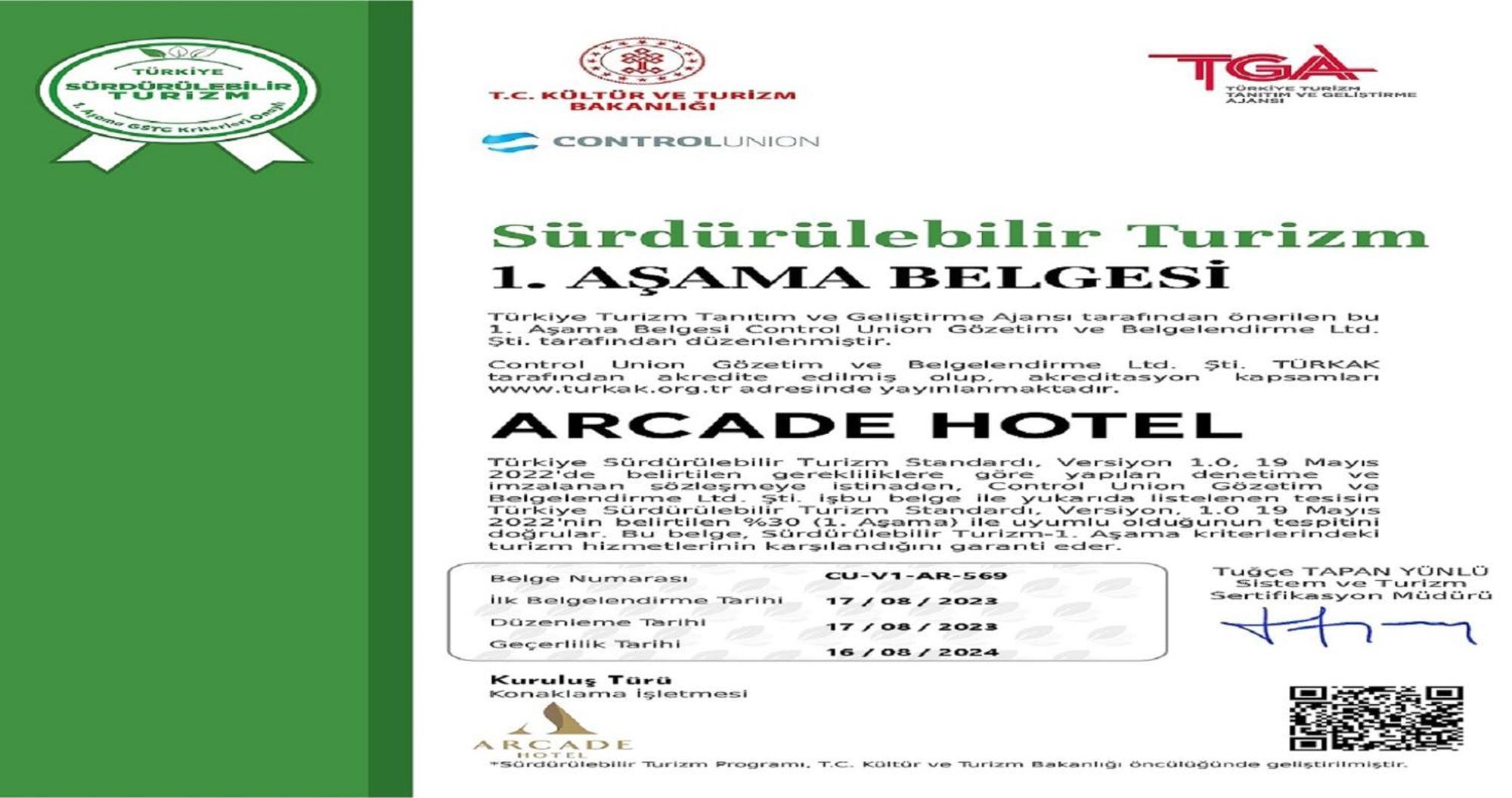 Arcade Hotel Istanbul Exterior foto